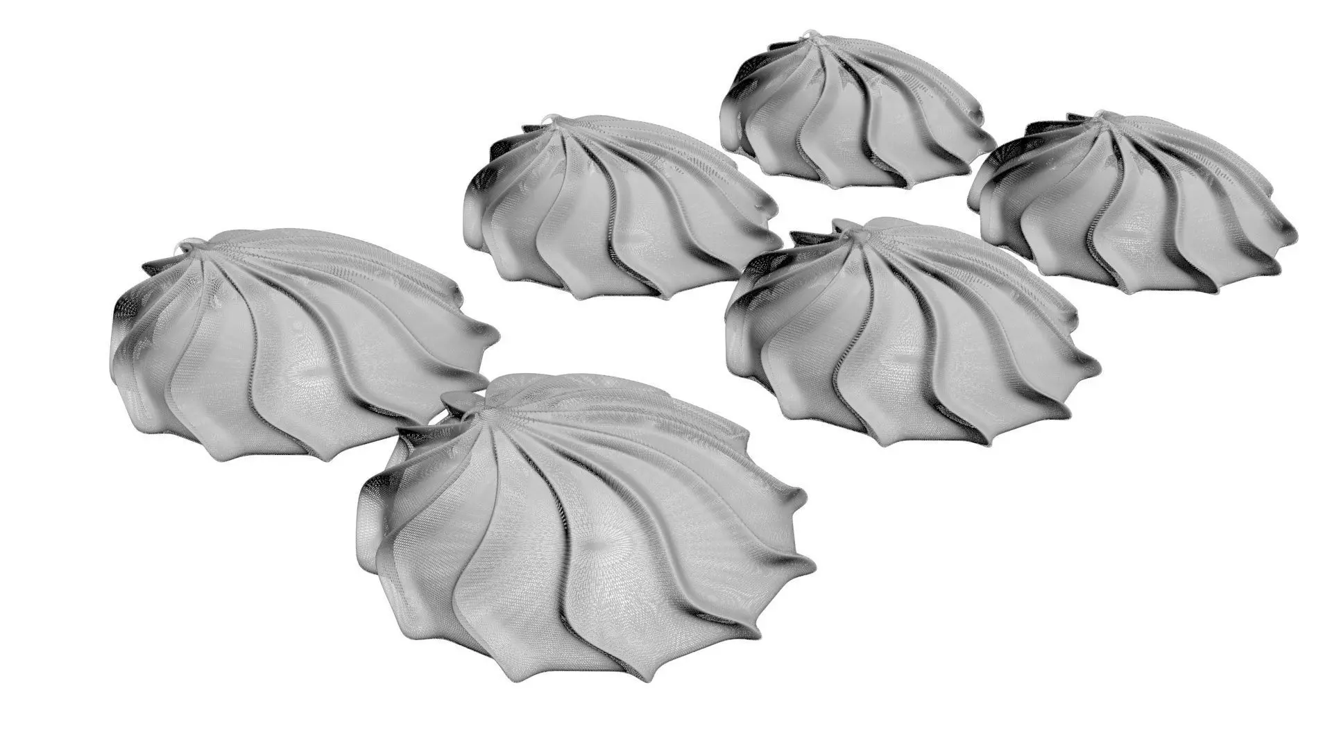 Meringues Set 3D model_27