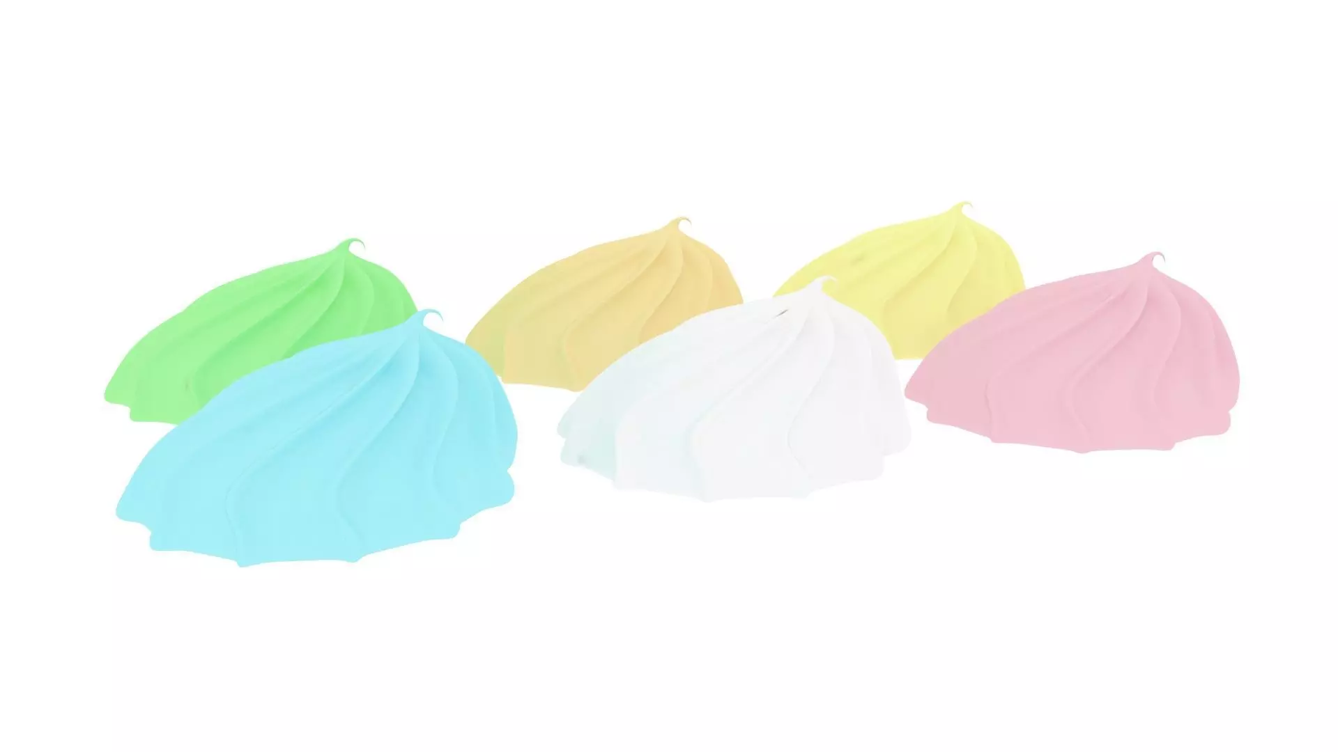 Meringues Set 3D model_17