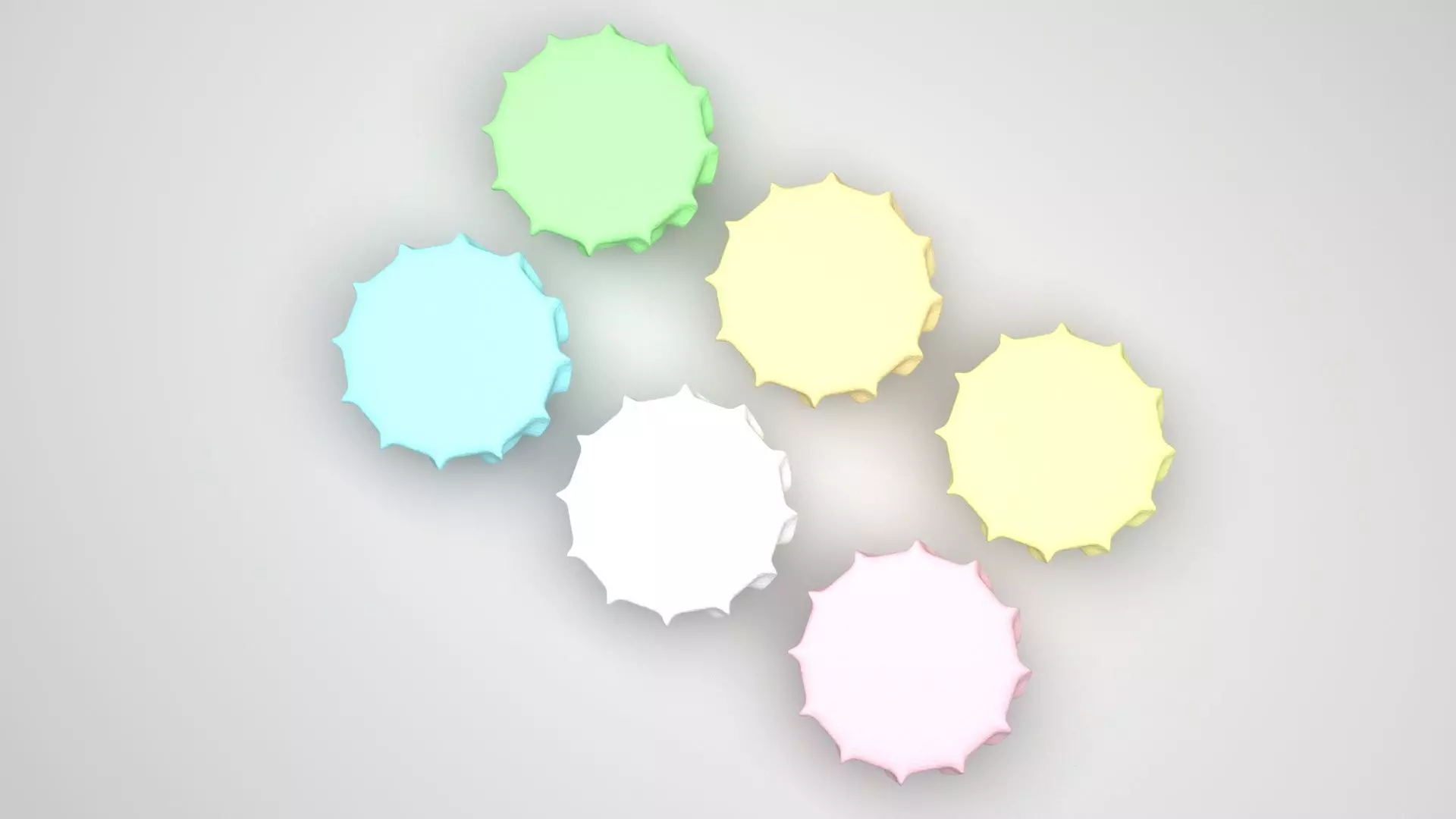 Meringues Set 3D model_8