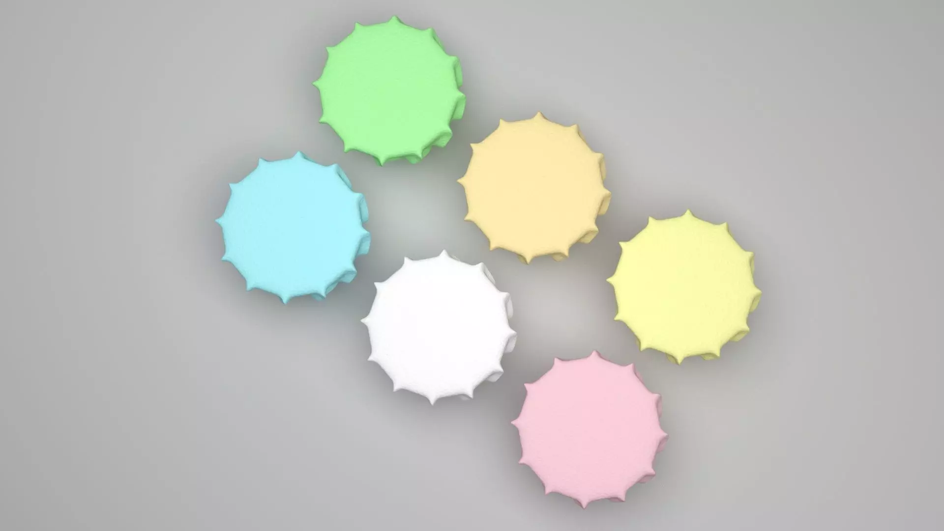 Meringues Set 3D model_9