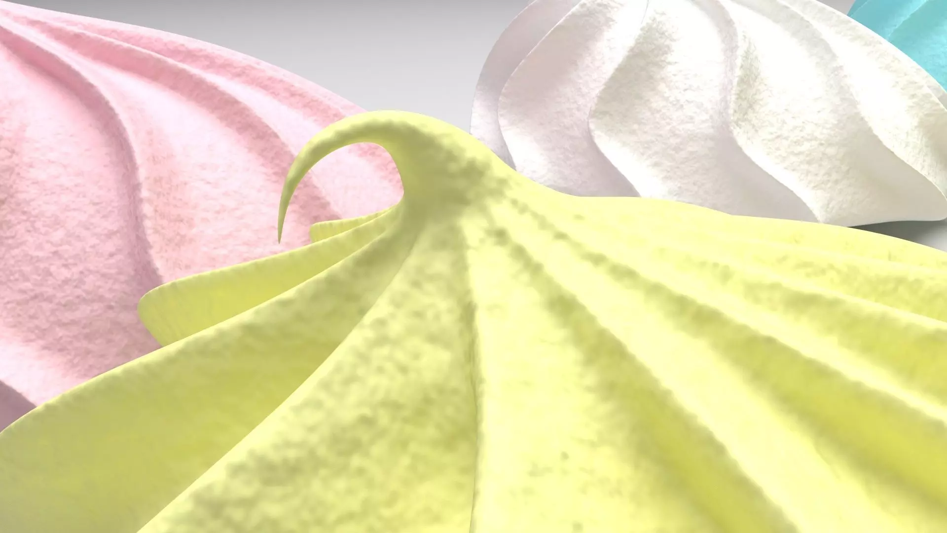 Meringues Set 3D model_1