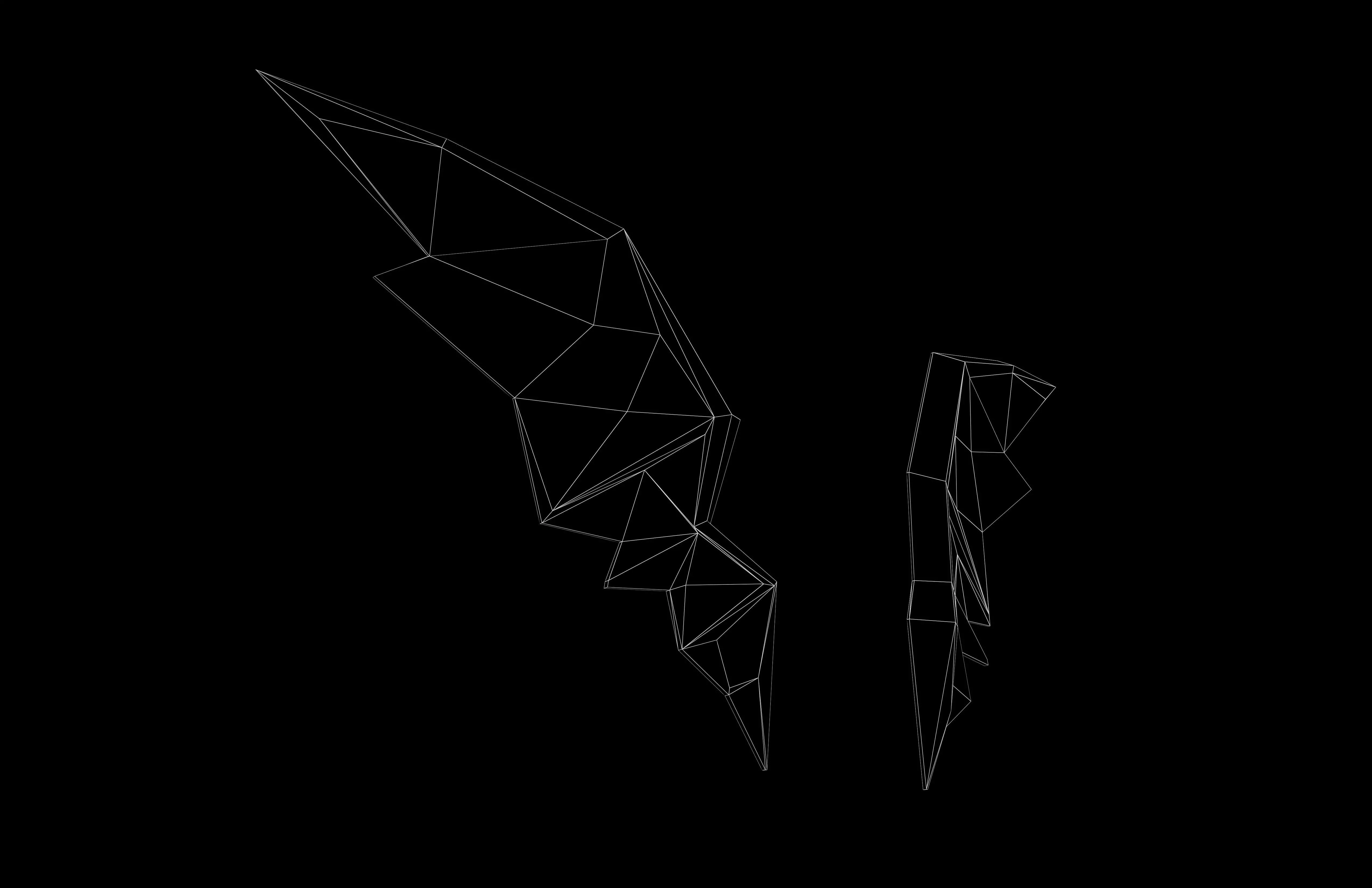 Low Poly Demon Wings v1 003 Low-poly 3D model_4