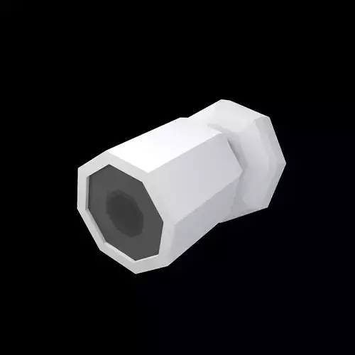 Low Poly CCTV Camera v1 001 Low-poly 3D model