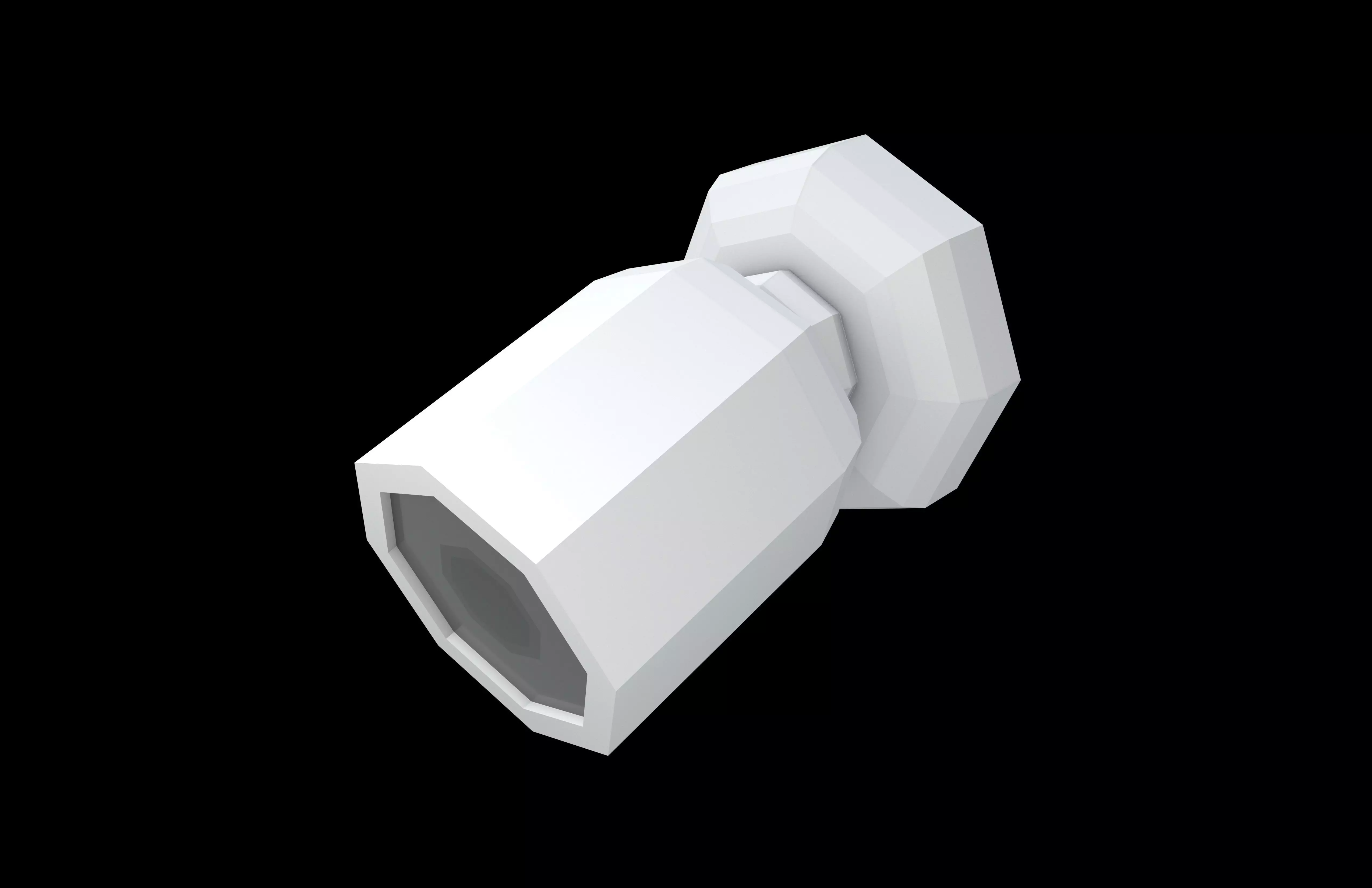 Low Poly CCTV Camera v1 001 Low-poly 3D model_2