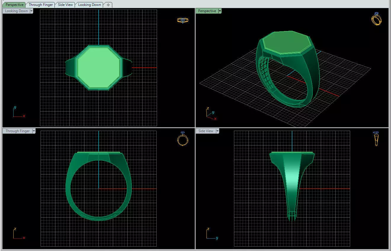 stonecutter ring 3D model_3