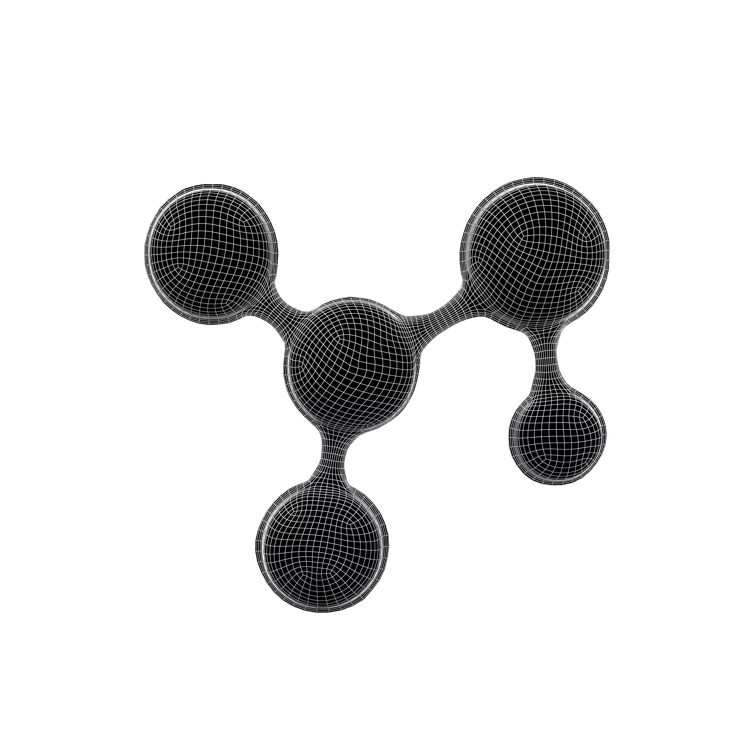 Science Chemistry Atom v1 001 Low-poly 3D model_4