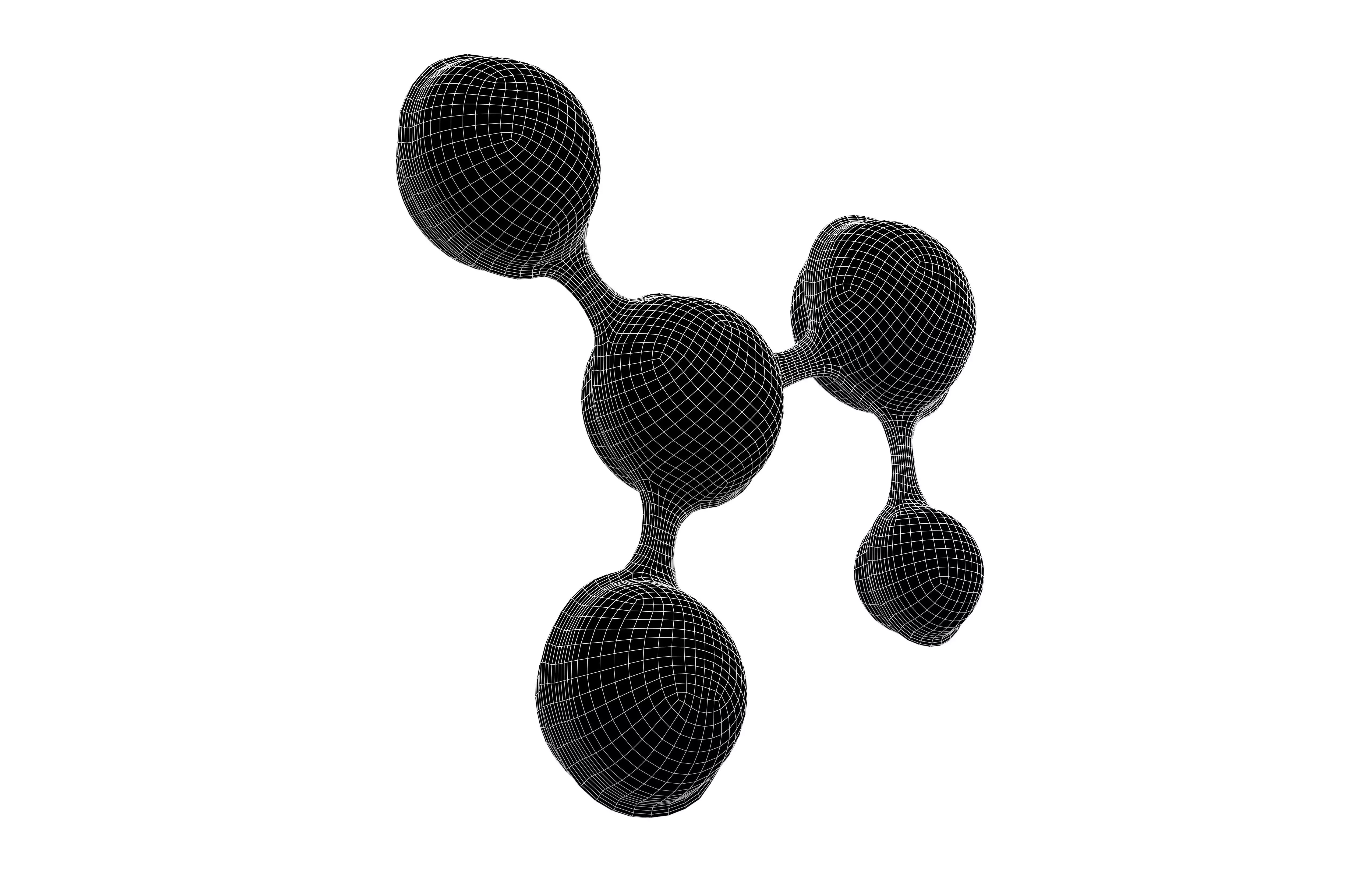 Science Chemistry Atom v1 001 Low-poly 3D model_7