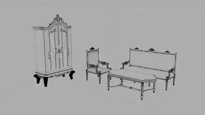 Classic Living Room Furniture Set