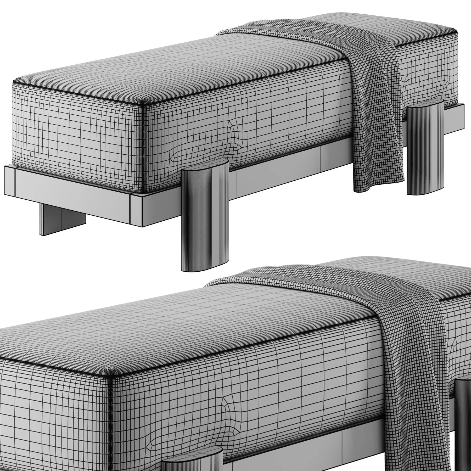 Soft Bench 55 By Gregory Beson 3D model_14