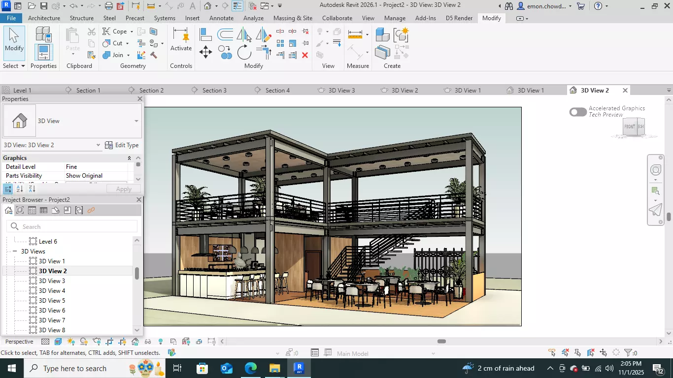 Contemporary-style Cafe Bar   3D model_17