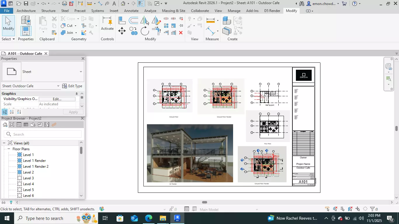 Contemporary-style Cafe Bar   3D model_3