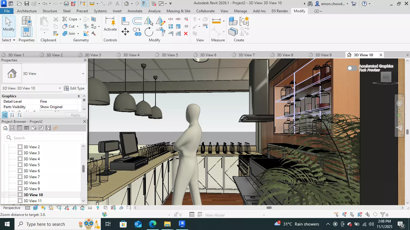 Contemporary-style Cafe Bar   3D model_26