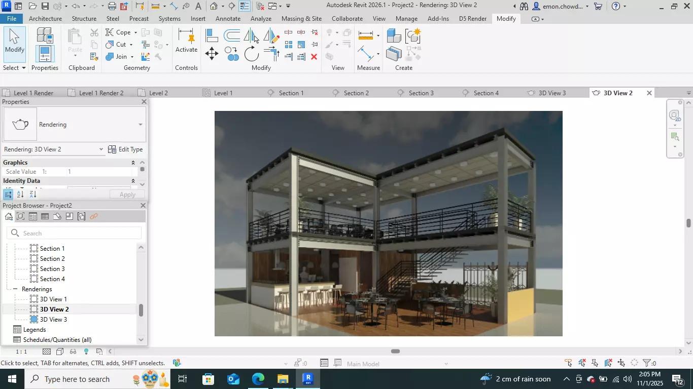 Contemporary-style Cafe Bar   3D model_14