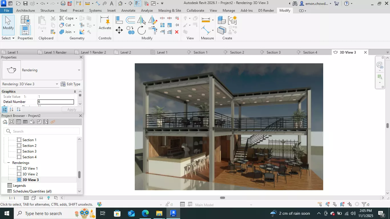 Contemporary-style Cafe Bar   3D model_13