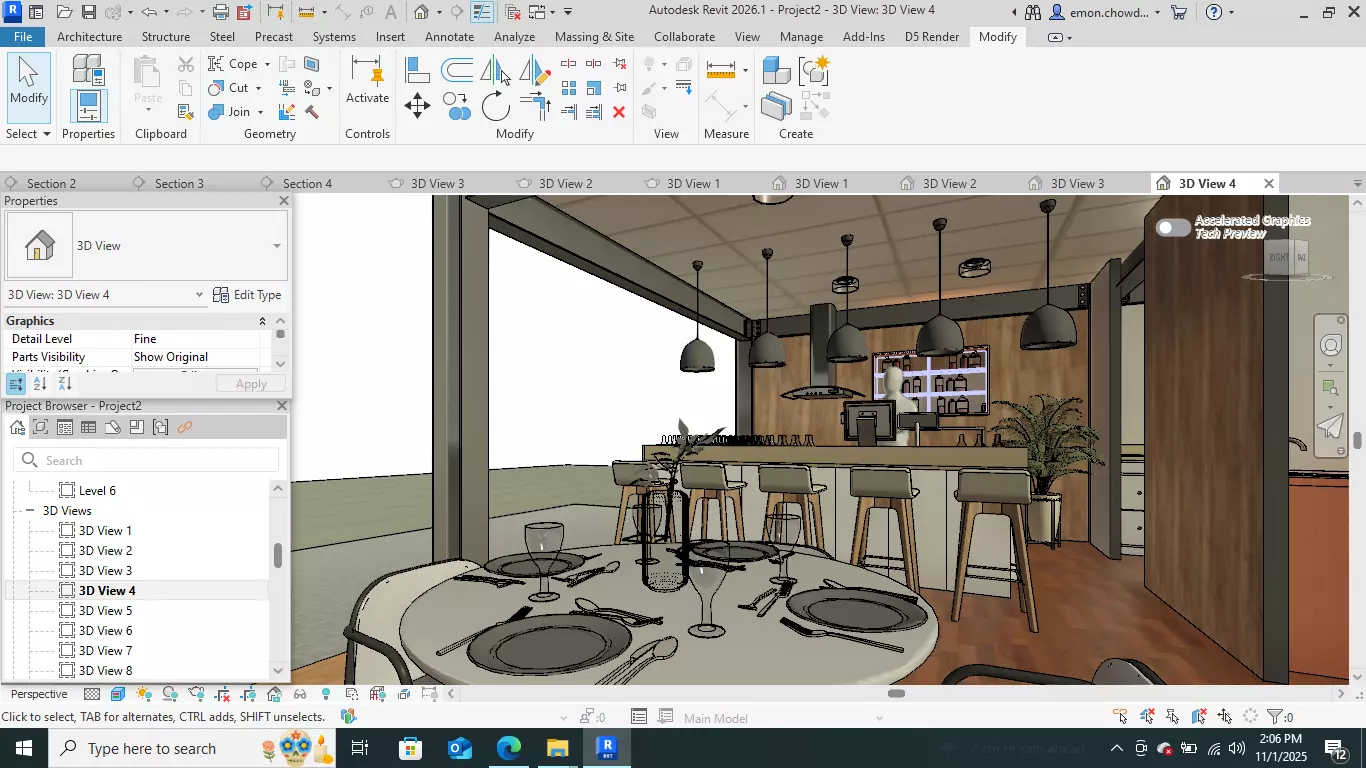 Contemporary-style Cafe Bar   3D model_20