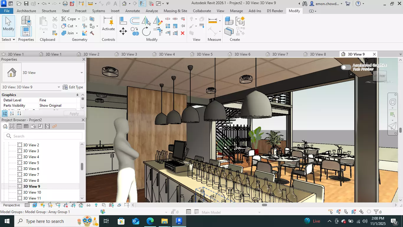 Contemporary-style Cafe Bar   3D model_25