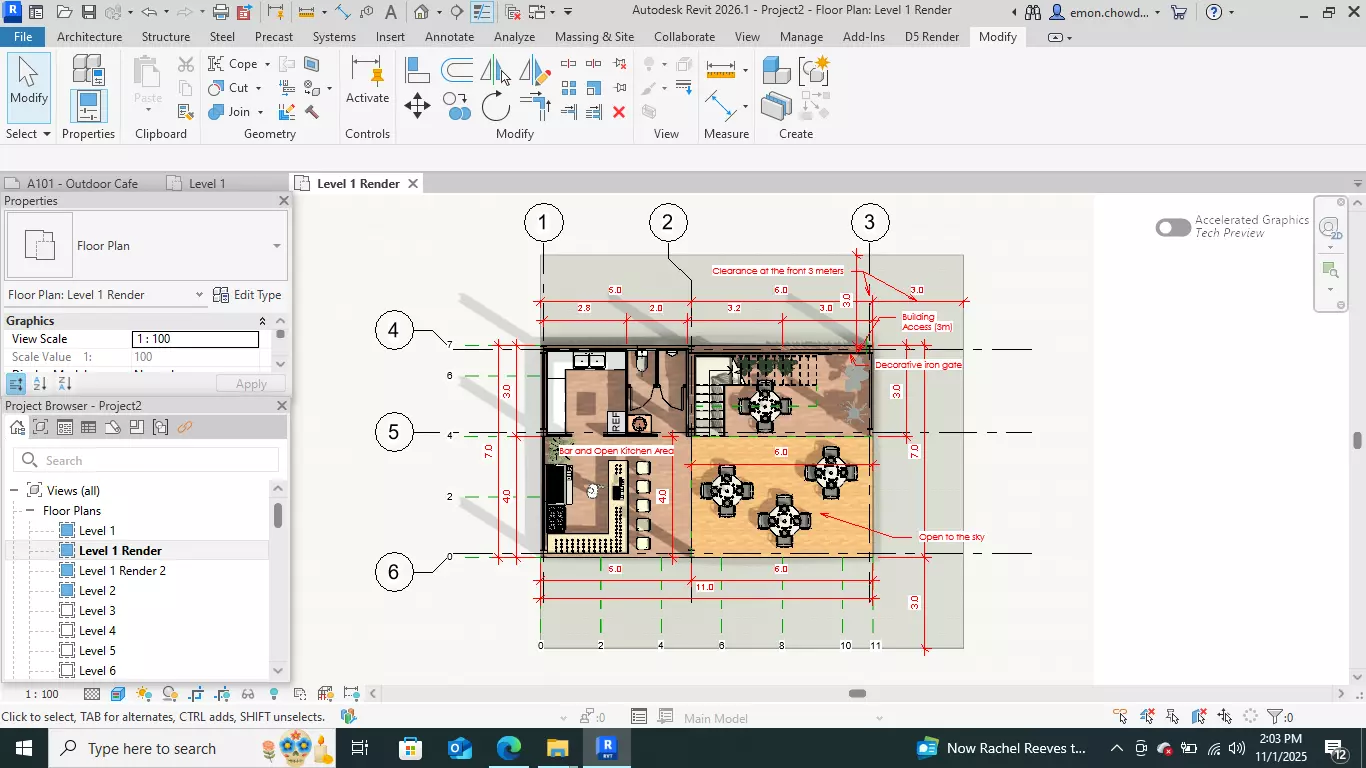 Contemporary-style Cafe Bar   3D model_5