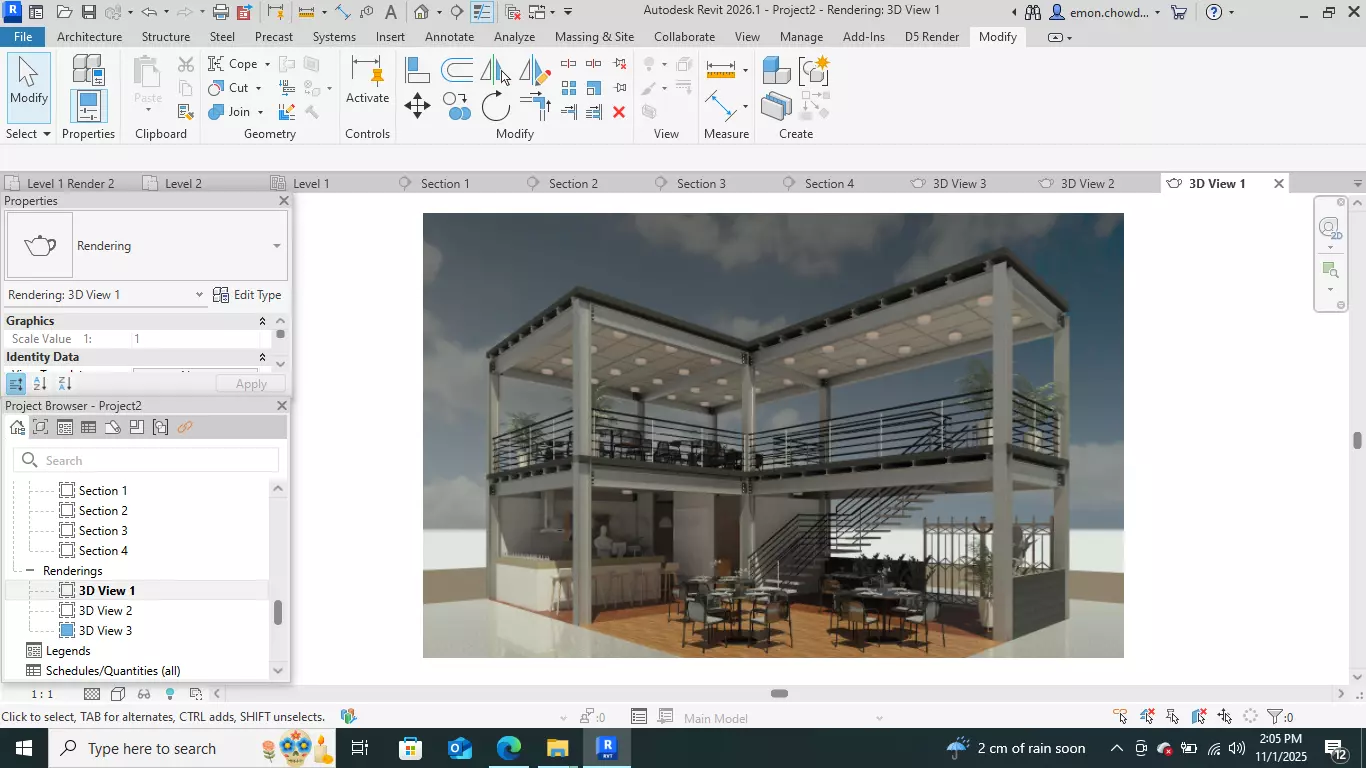 Contemporary-style Cafe Bar   3D model_15