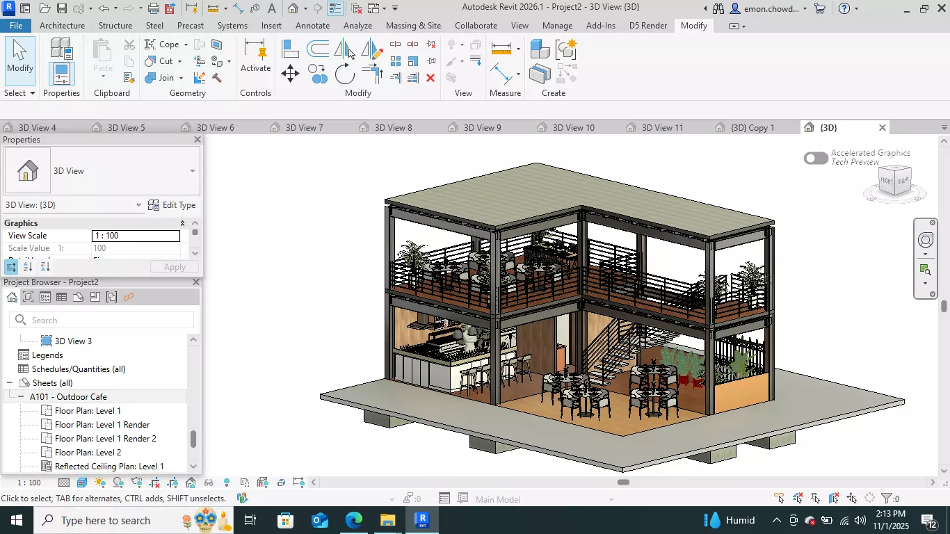 Contemporary-style Cafe Bar   3D model_29