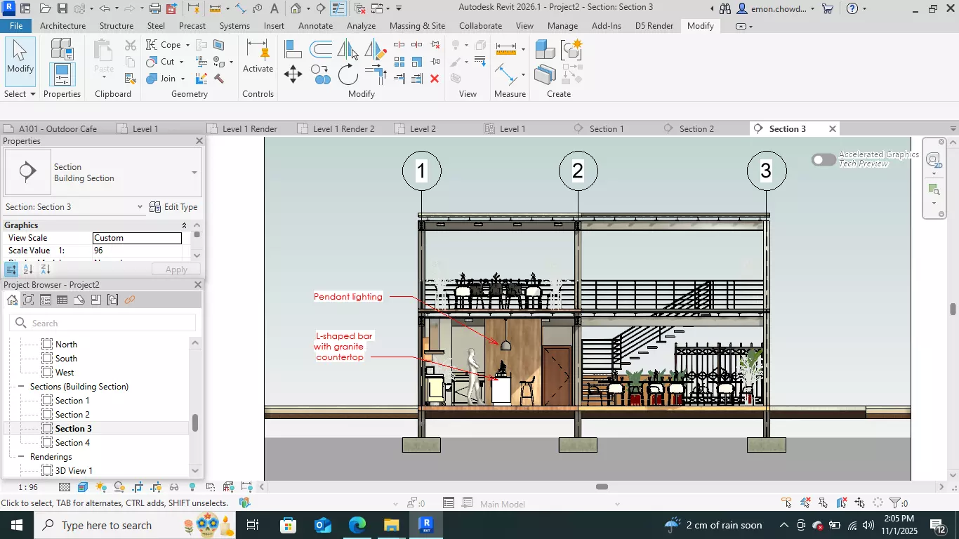 Contemporary-style Cafe Bar   3D model_11