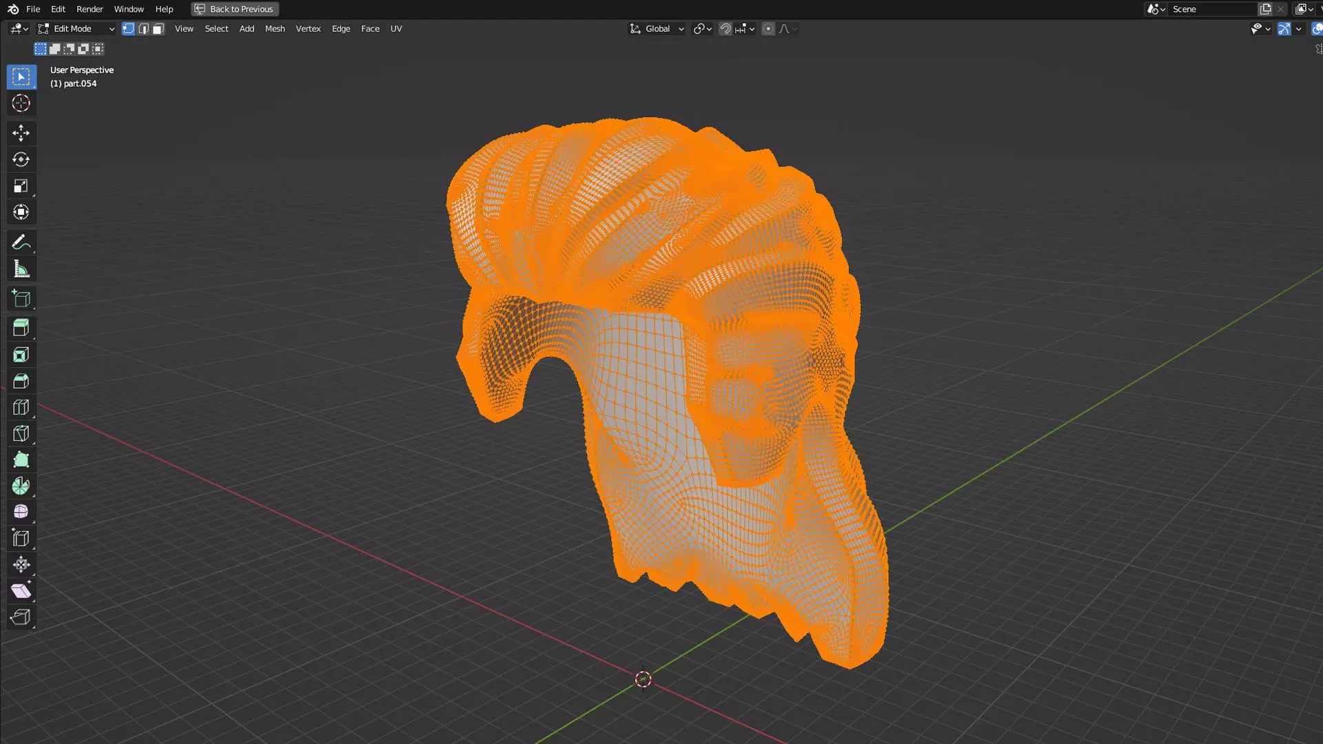 Custom3Dprint Minifigure Accessory - Minifigure Hair S2 - 055 3D print model_1