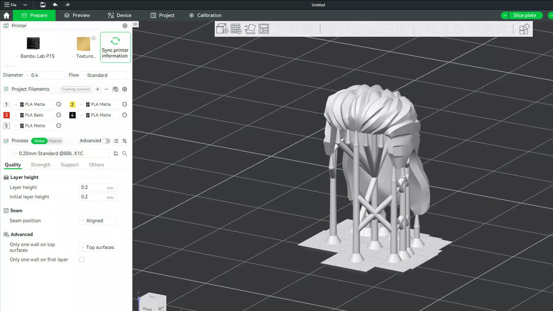 Custom3Dprint Minifigure Accessory - Minifigure Hair S2 - 055 3D print model_3