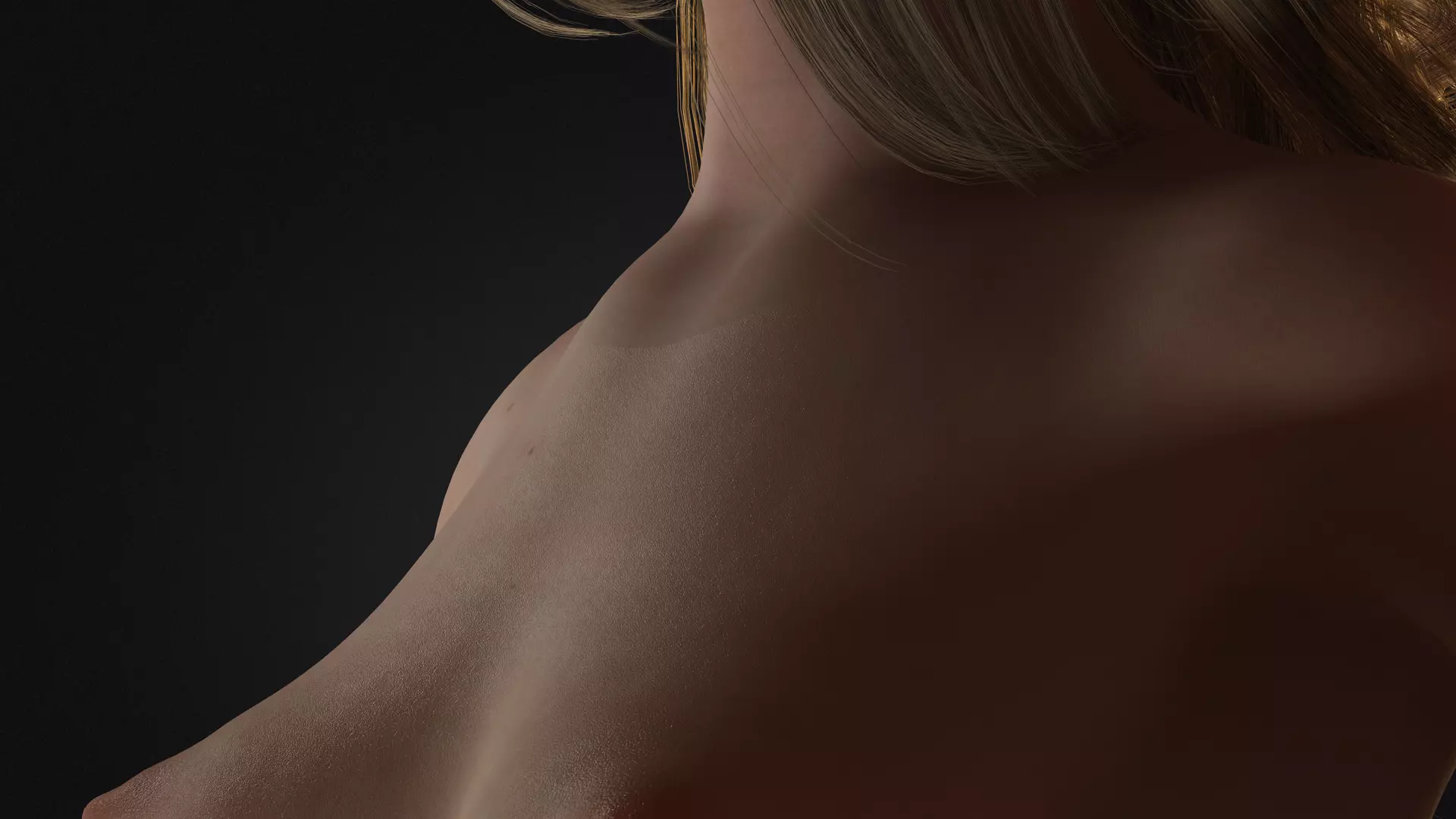 Realistic Female Character  Elegant Woman Rigged et Game Ready Low-poly 3D model_20