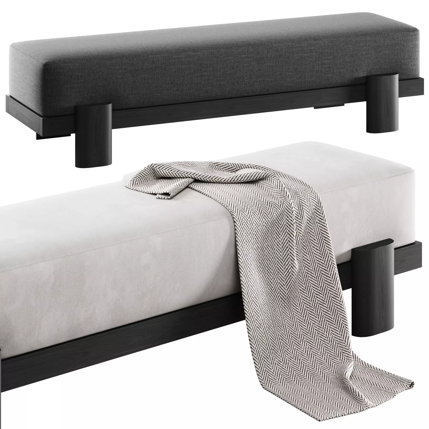 Soft Bench 72 By Gregory Beson 3D model_0