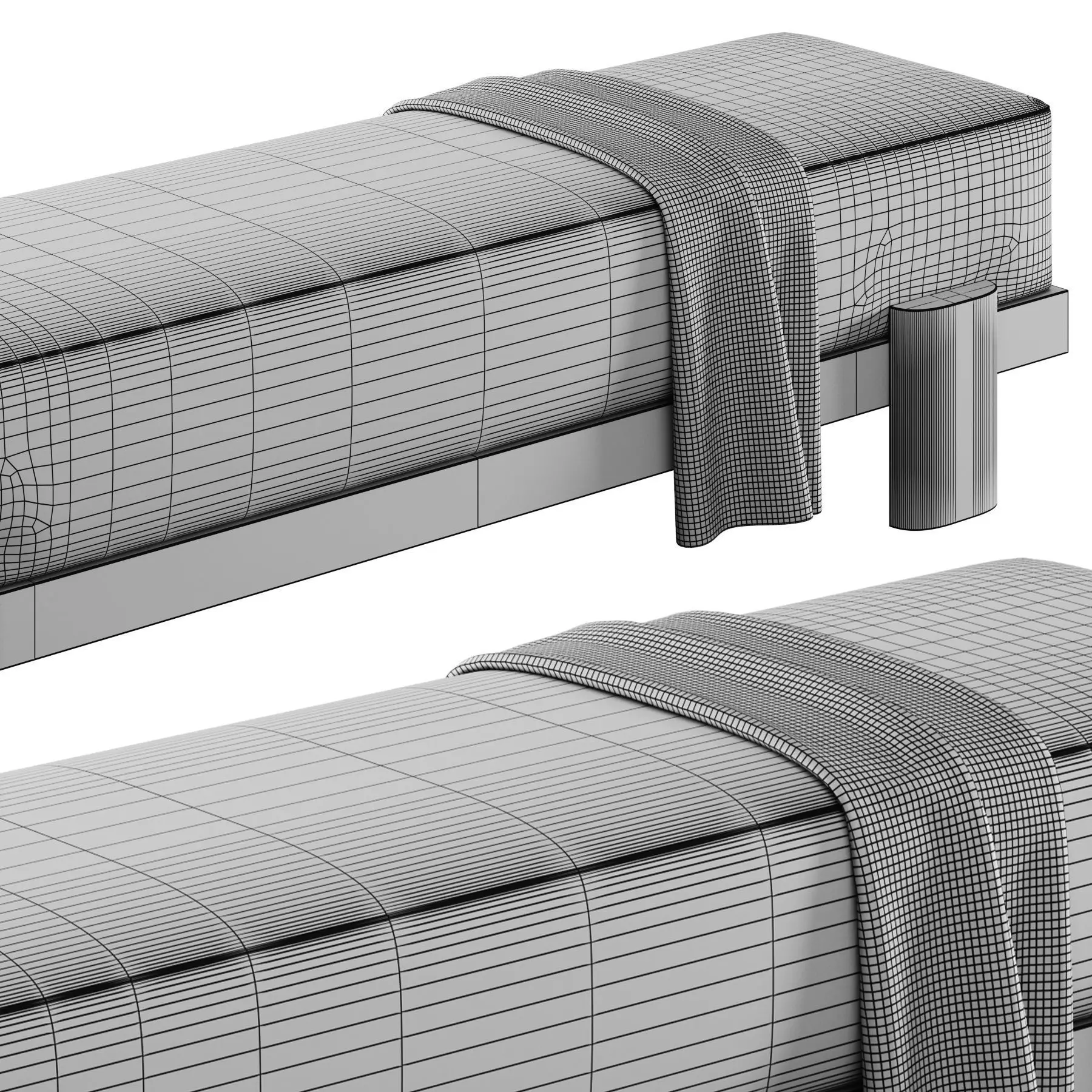 Soft Bench 72 By Gregory Beson 3D model_5