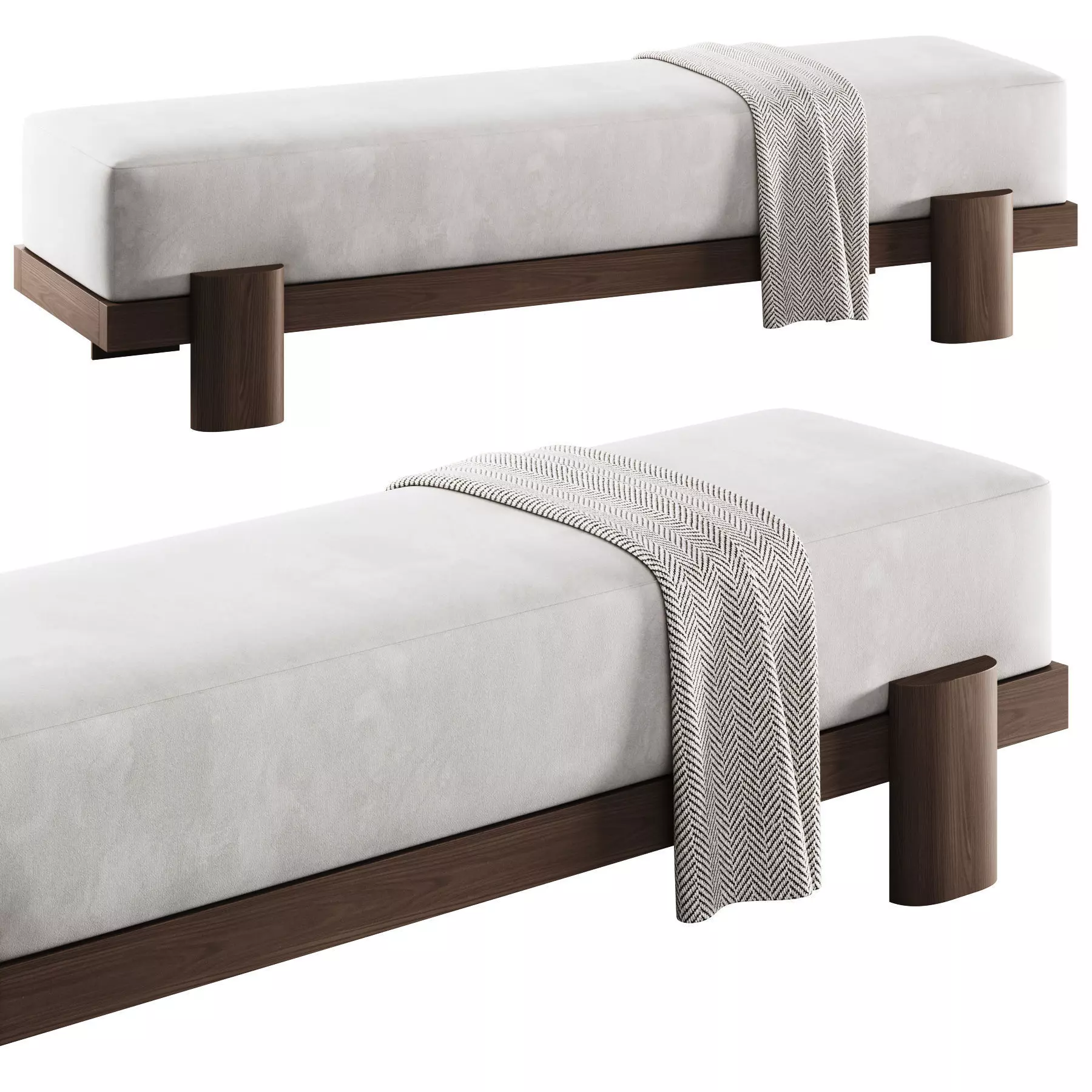 Soft Bench 72 By Gregory Beson 3D model_2