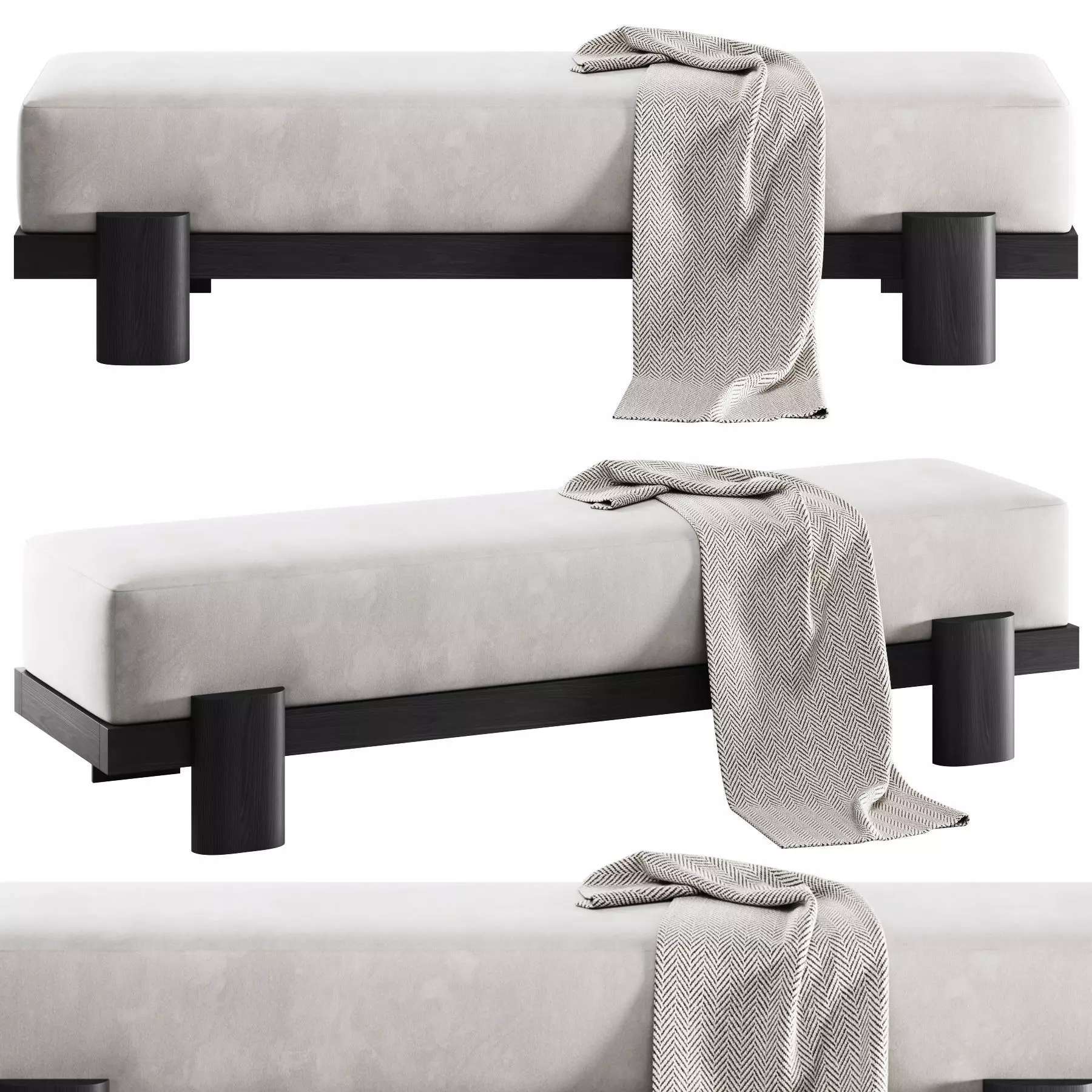 Soft Bench 72 By Gregory Beson 3D model_3