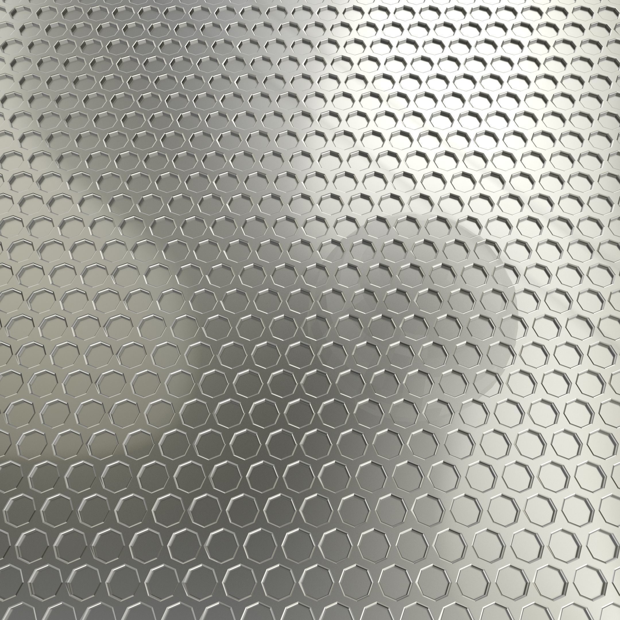 Honeycomb Plate 3D Model Low-poly 3D model_3