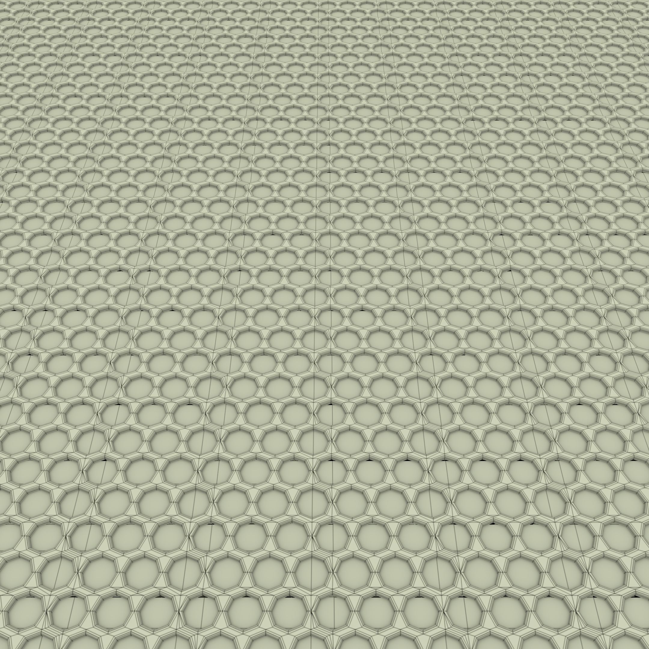 Honeycomb Plate 3D Model Low-poly 3D model_11