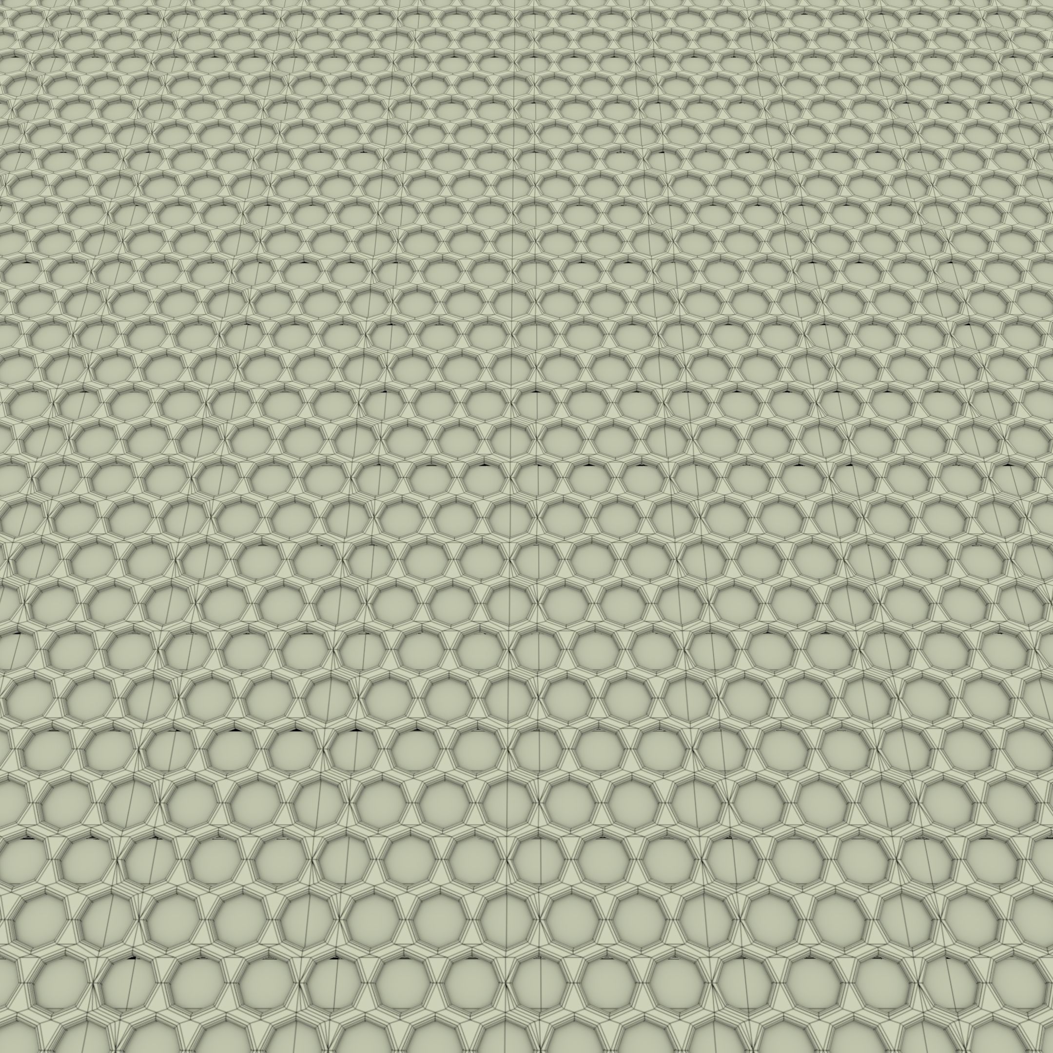 Honeycomb Plate 3D Model Low-poly 3D model_14