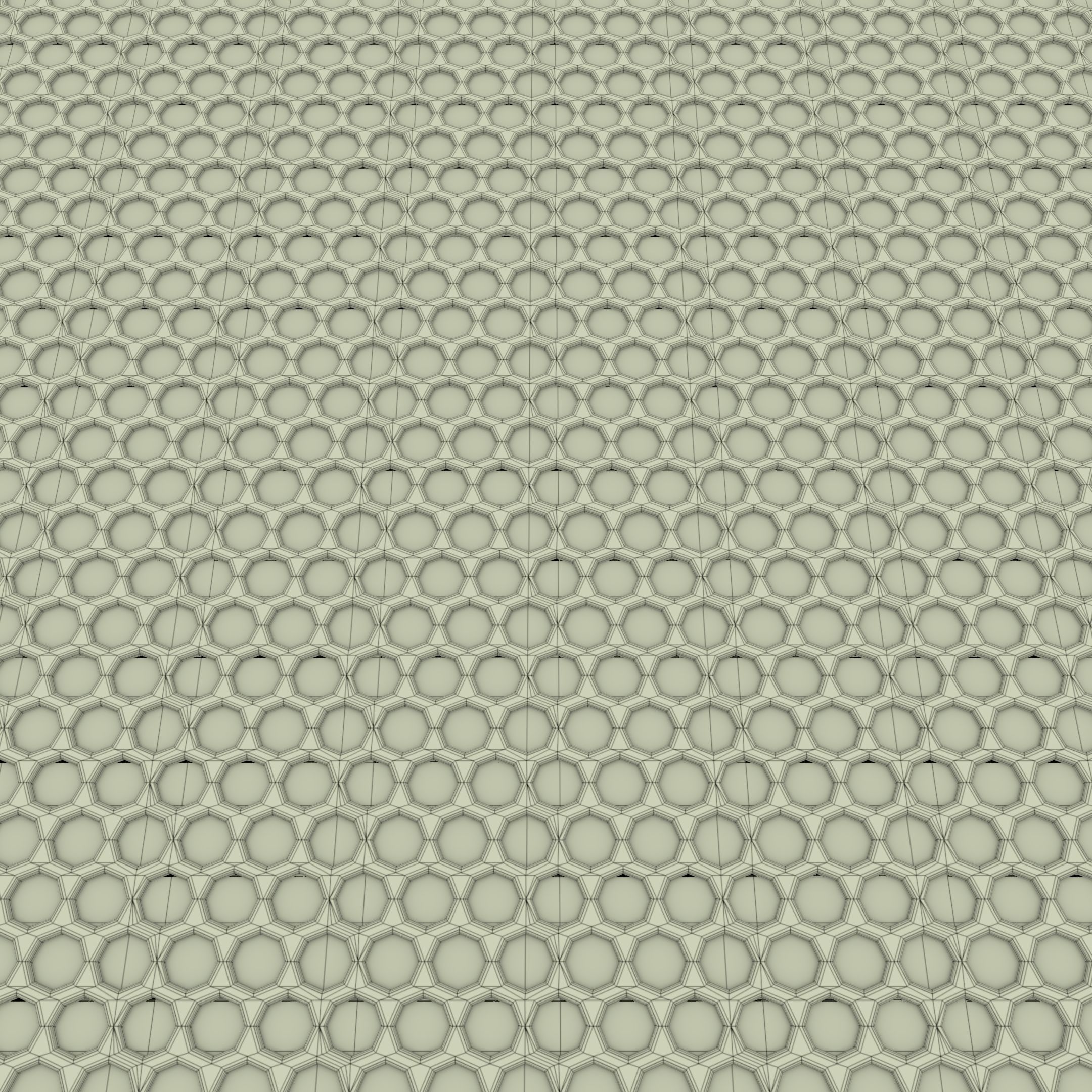 Honeycomb Plate 3D Model Low-poly 3D model_10