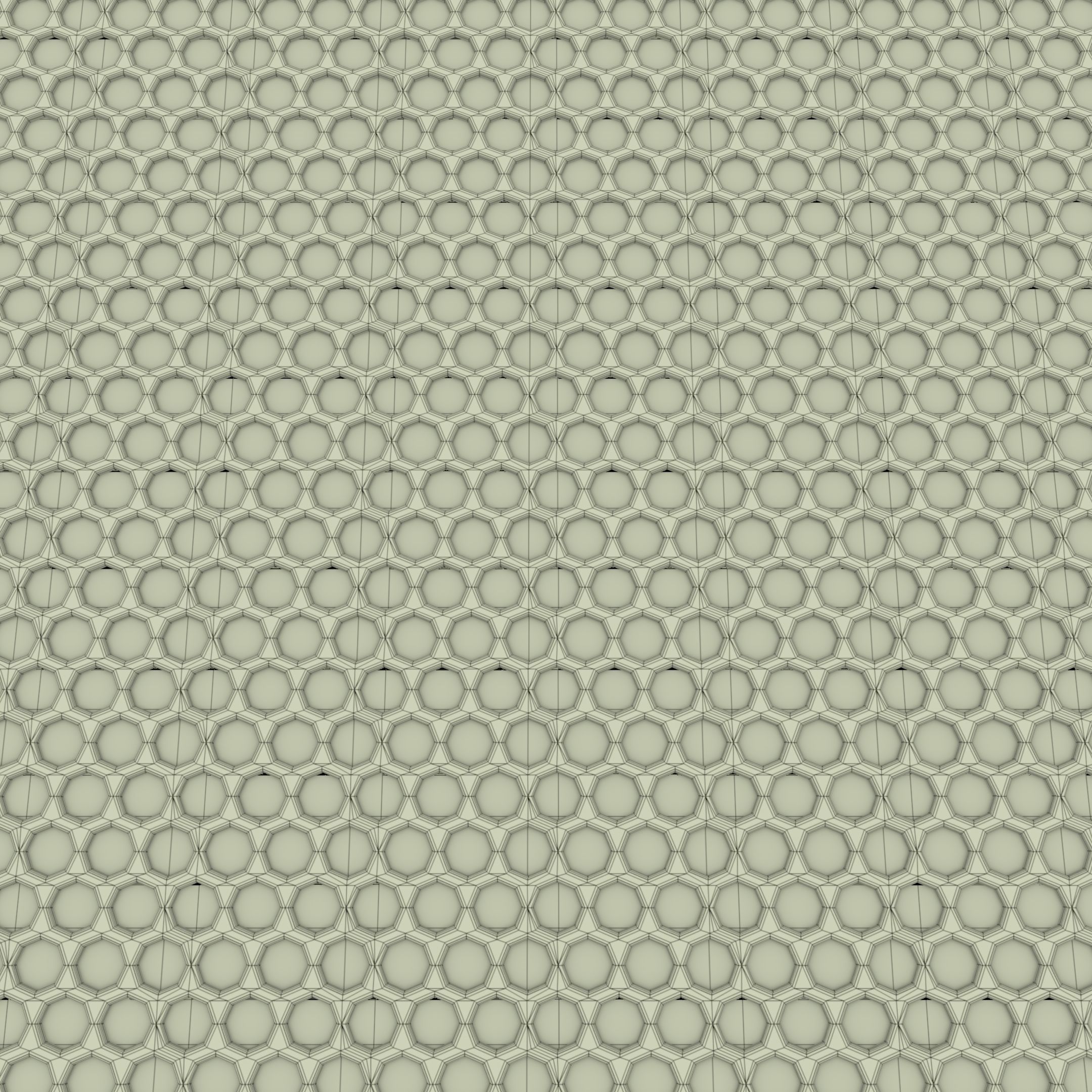 Honeycomb Plate 3D Model Low-poly 3D model_22