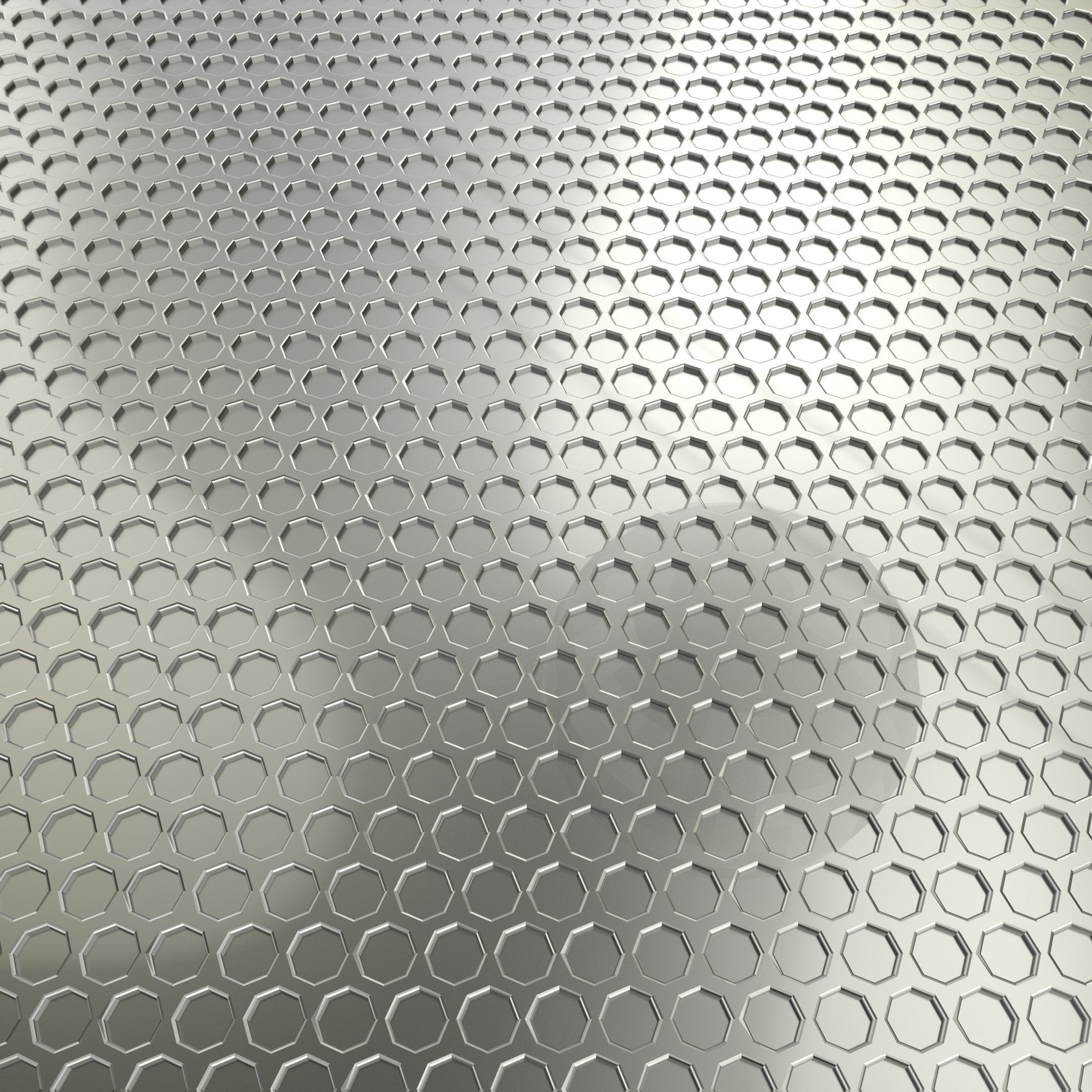 Honeycomb Plate 3D Model Low-poly 3D model_1