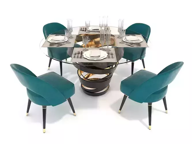 Modern Dining Table and Chairs 4