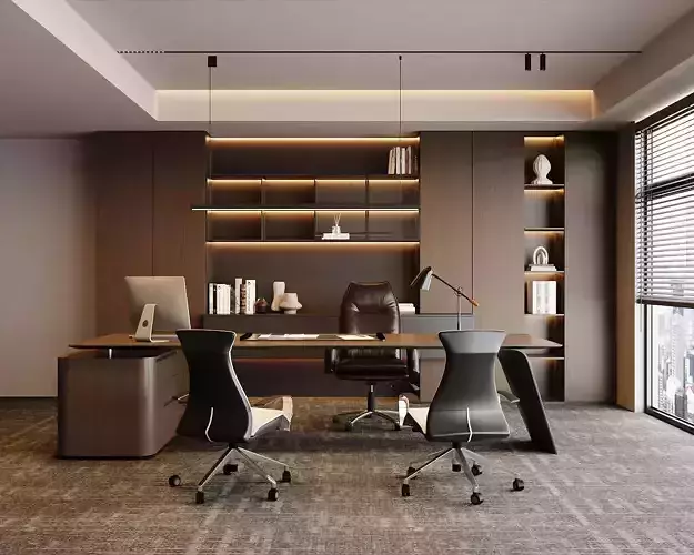 Modern Light-Luxury Executive Office