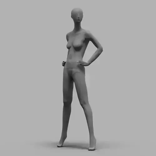 Female mannequin Clo3d high poly