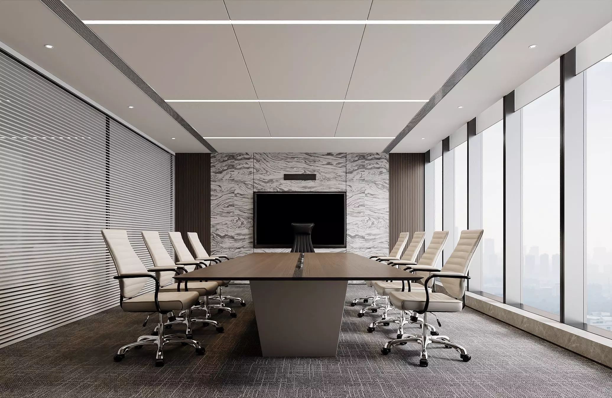 Modern Corporate Conference Space 3D model