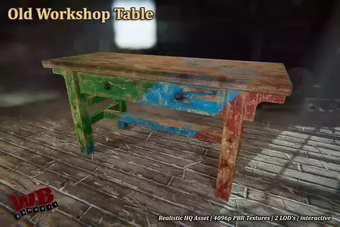 Old Workshop Table