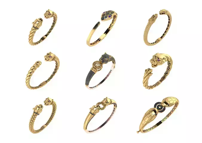 Love Bangles 3DM Jewelry Design Collection