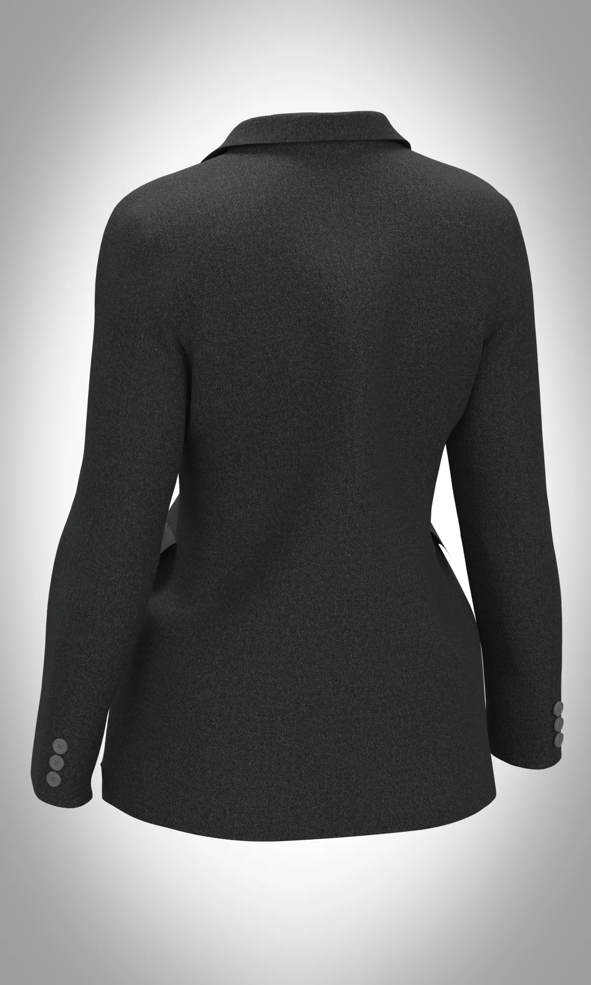 Womens Blazer with Wide Leg Pants Low-poly 3D model_7