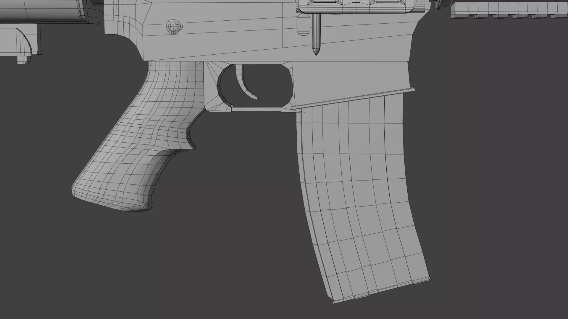 Colt M4 Low-poly 3D model_28