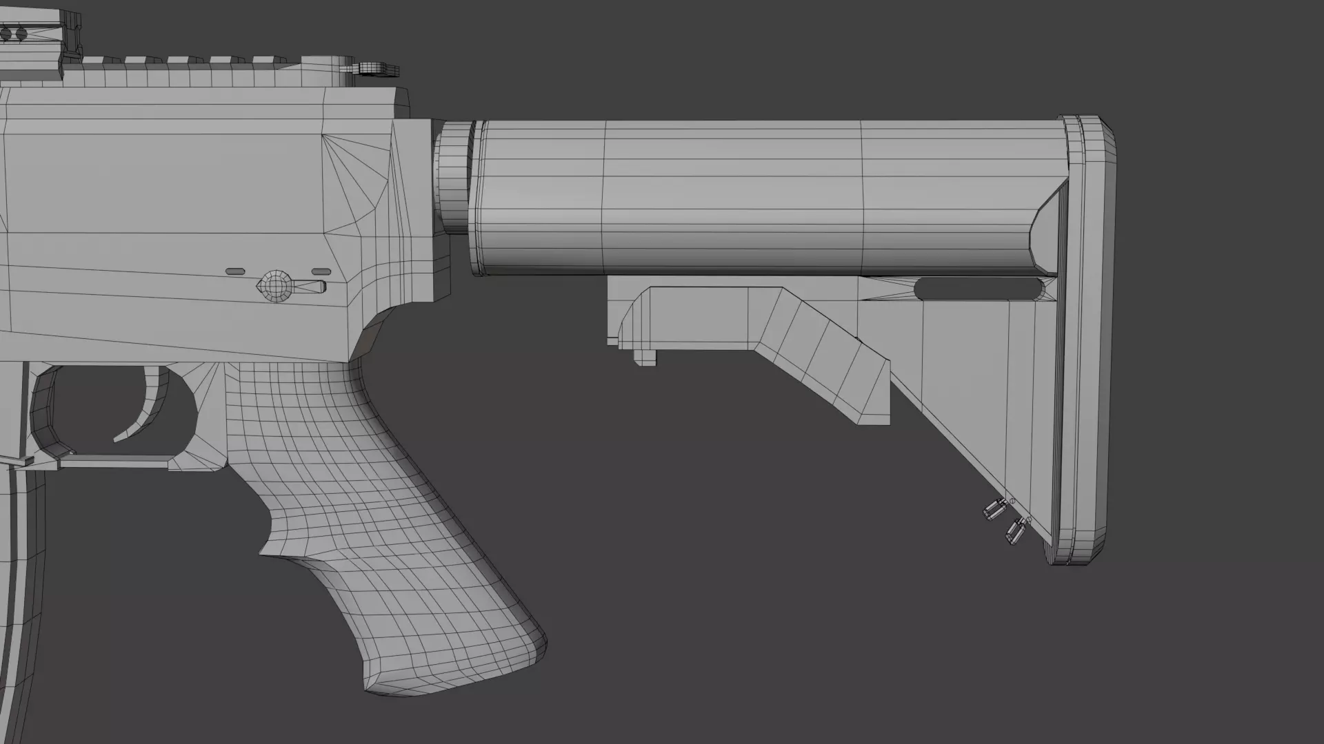 Colt M4 Low-poly 3D model_27