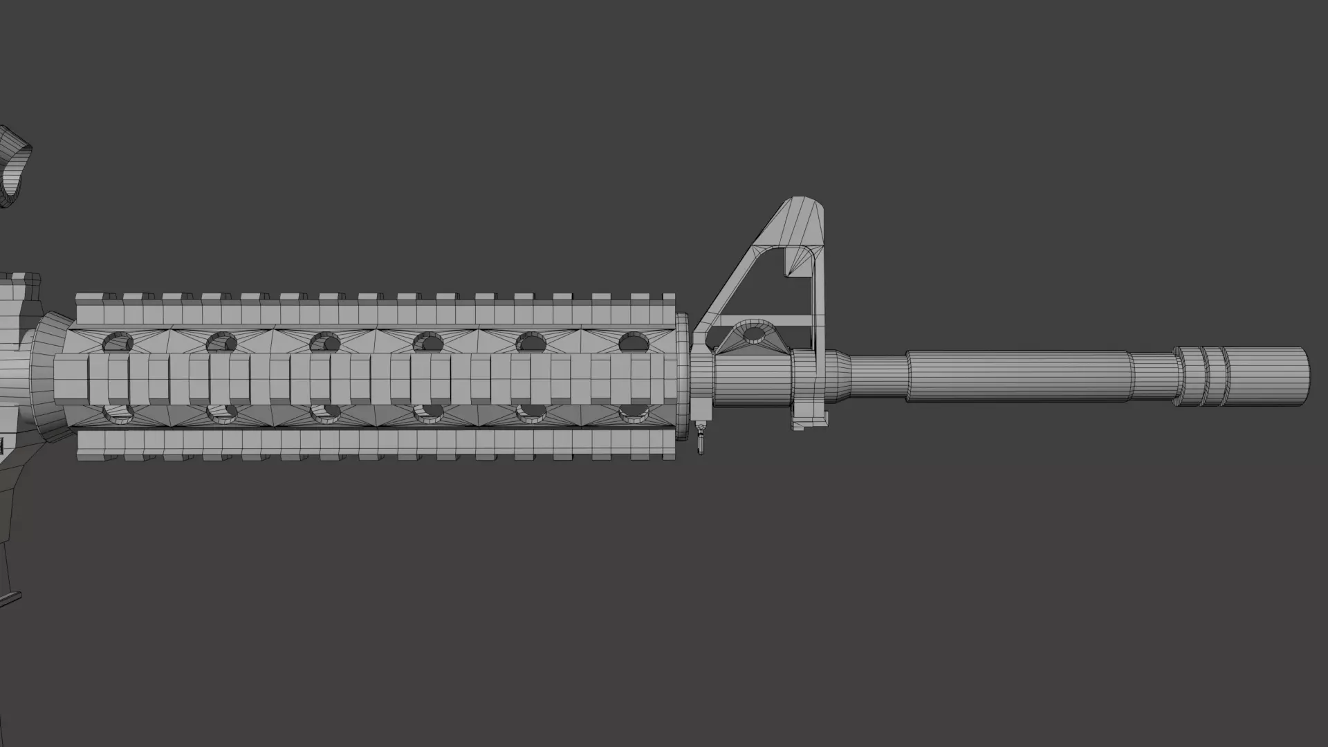 Colt M4 Low-poly 3D model_26