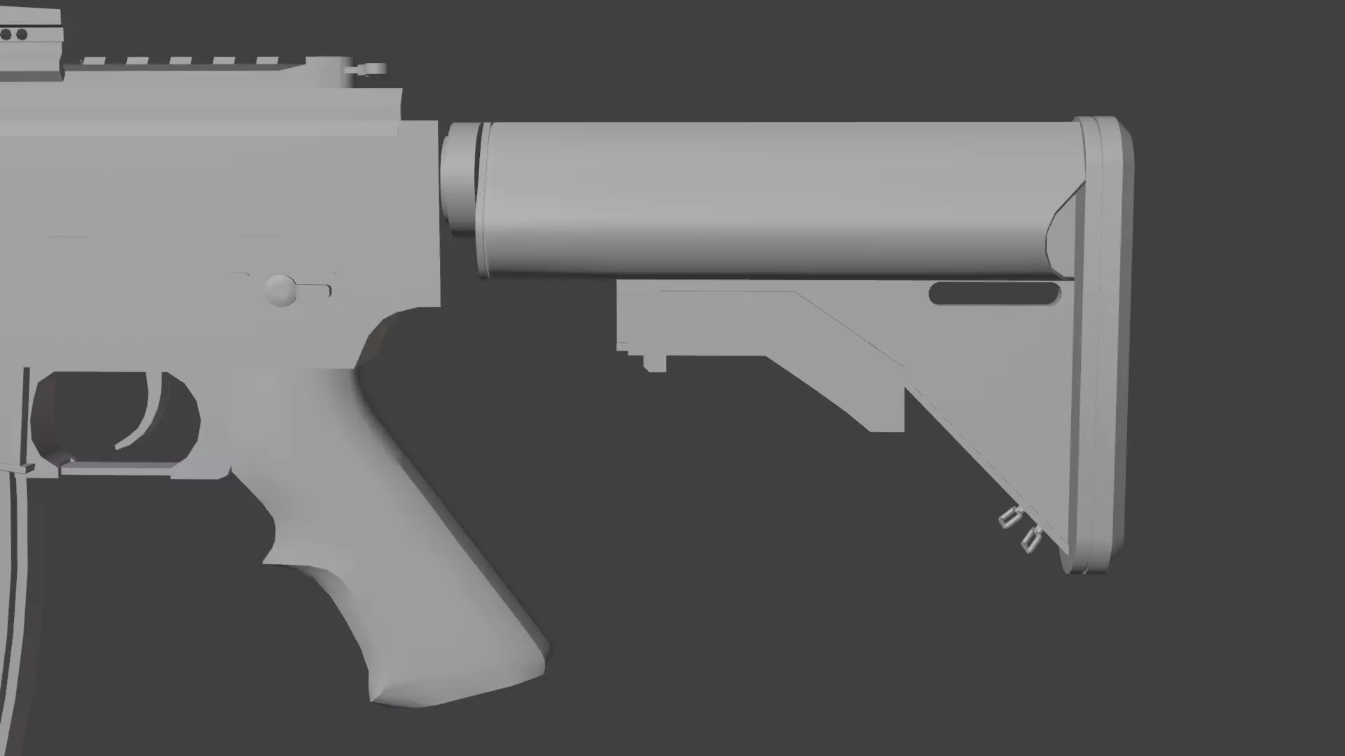 Colt M4 Low-poly 3D model_17