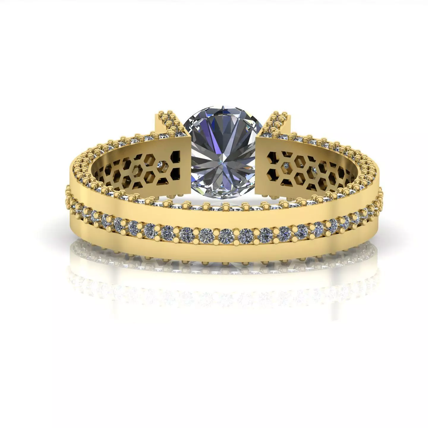 solitaire ring 05 3D print model_9