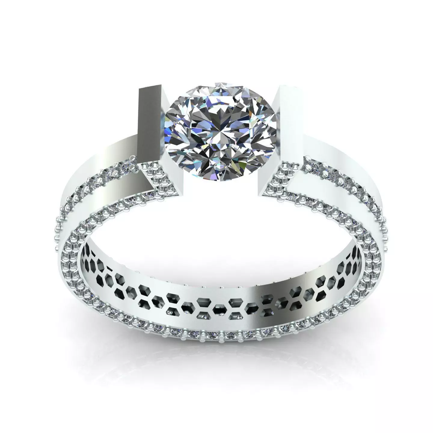 solitaire ring 05 3D print model_6